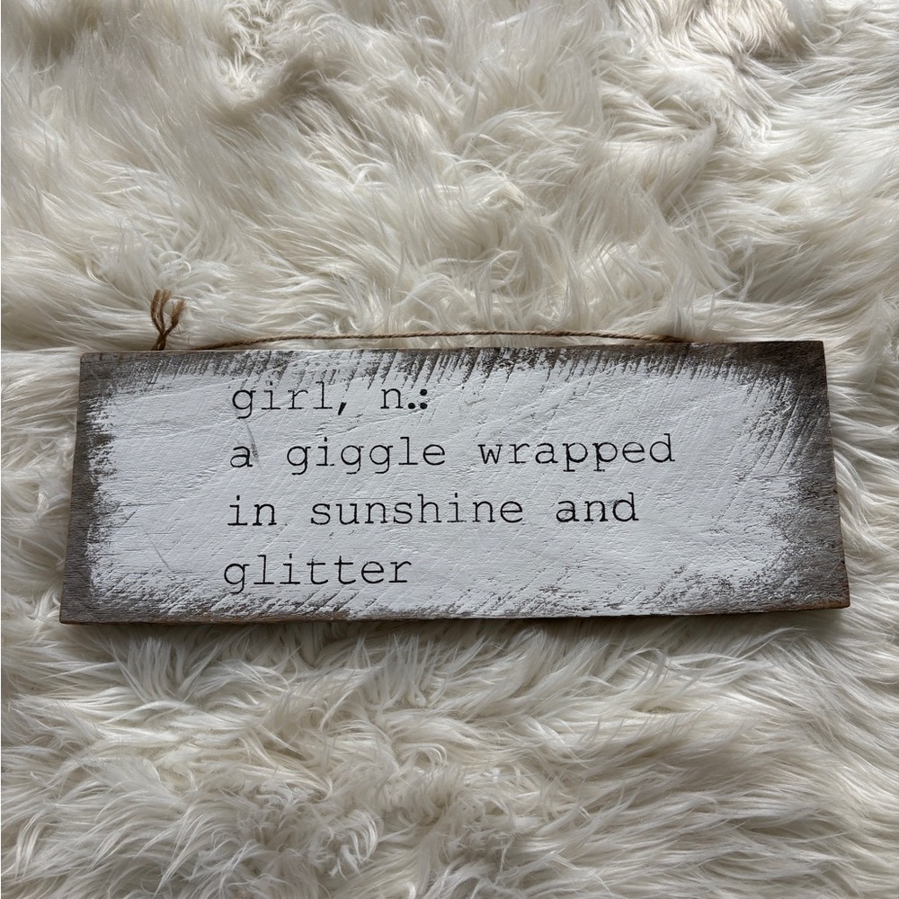 Wooden sign